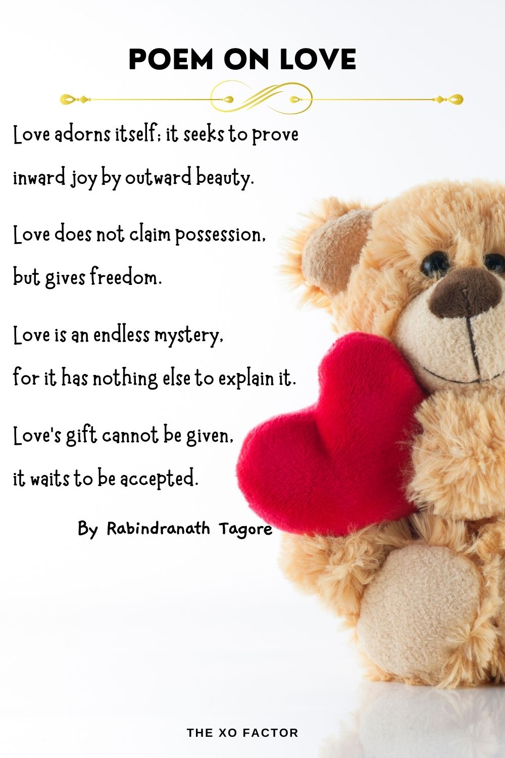 Poems On Love Poem by Rabindranath Tagore