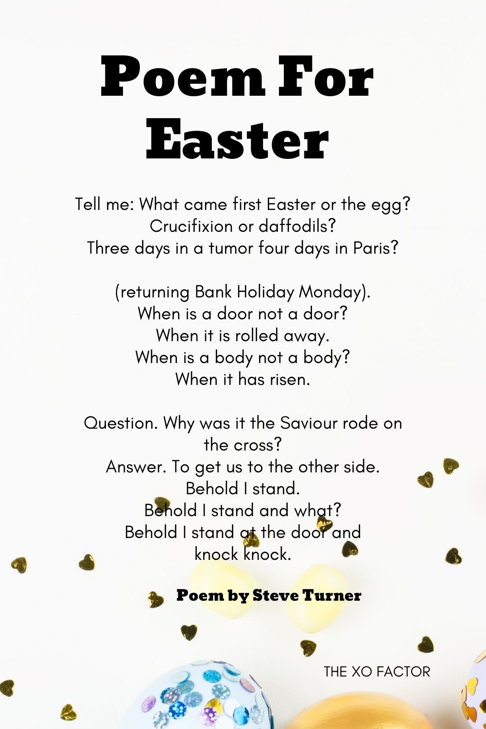 Poem For Easter Poem by Steve Turner