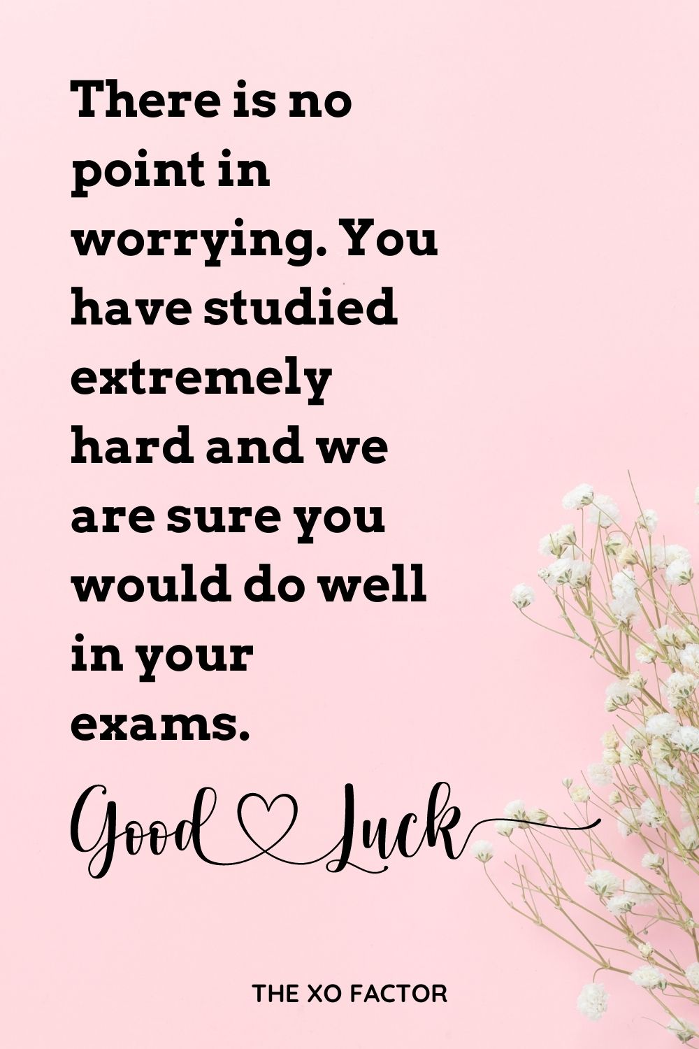 There is no point in worrying. You have studied extremely hard and we are sure you would do well in your exams. Good luck!