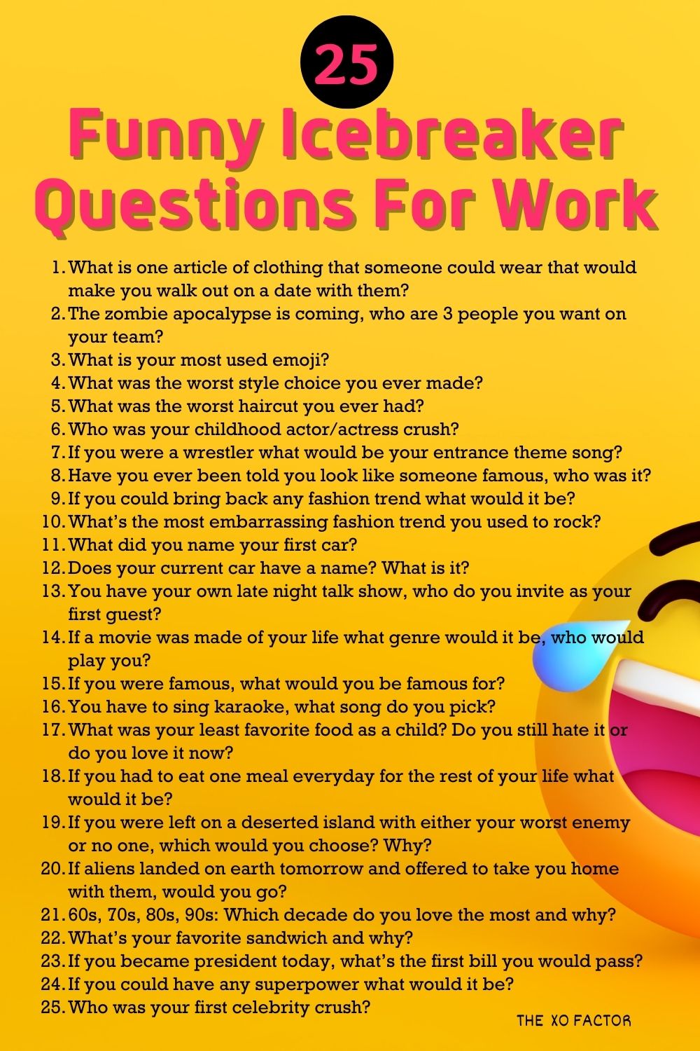 Funny Icebreaker Questions For Work