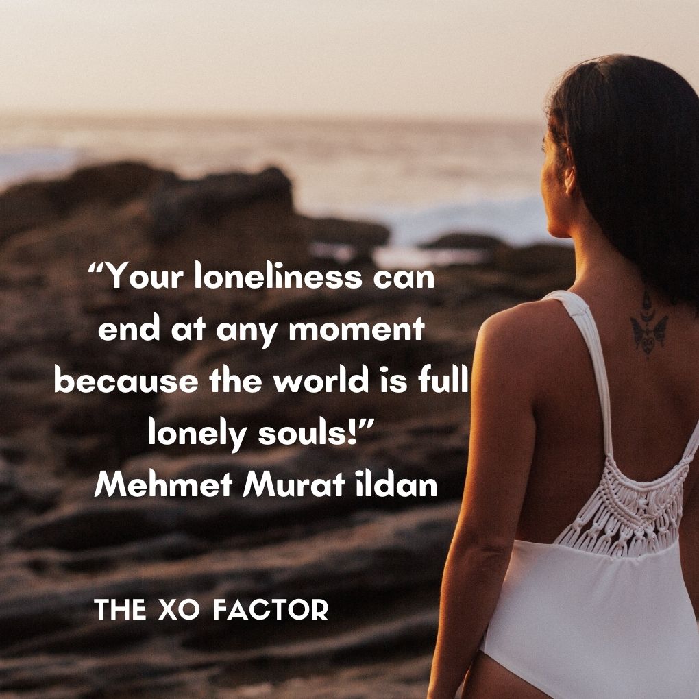 “Your loneliness can end at any moment because the world is full lonely souls!”
― Mehmet Murat ildan