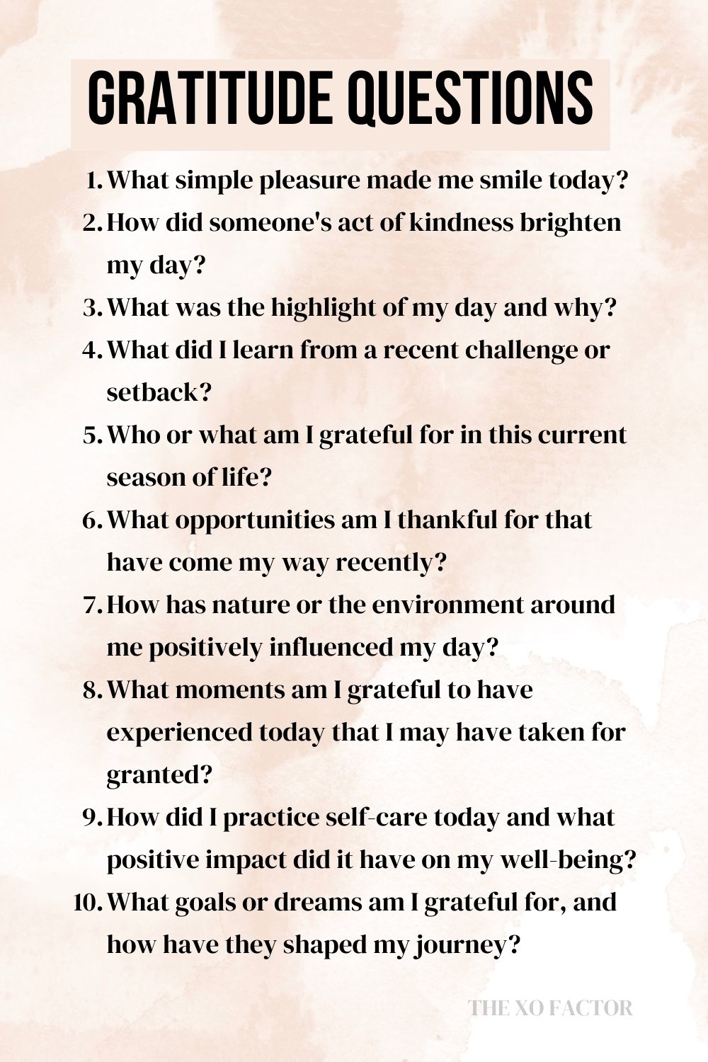 Gratitude questions