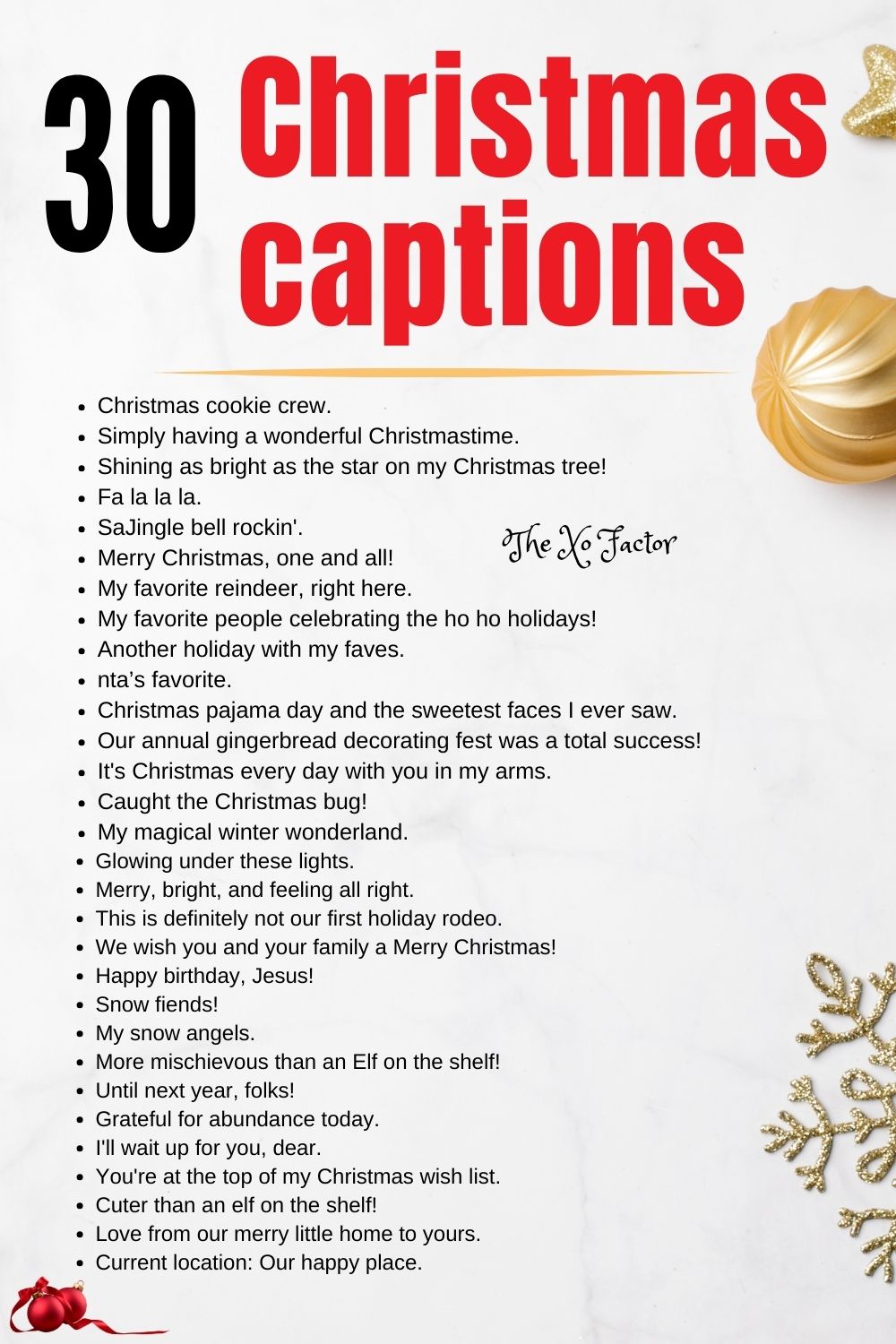 Christmas captions