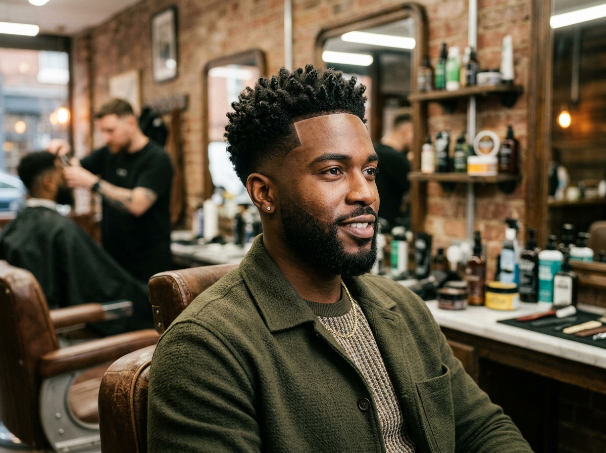 Fade Cut + Defined Curls